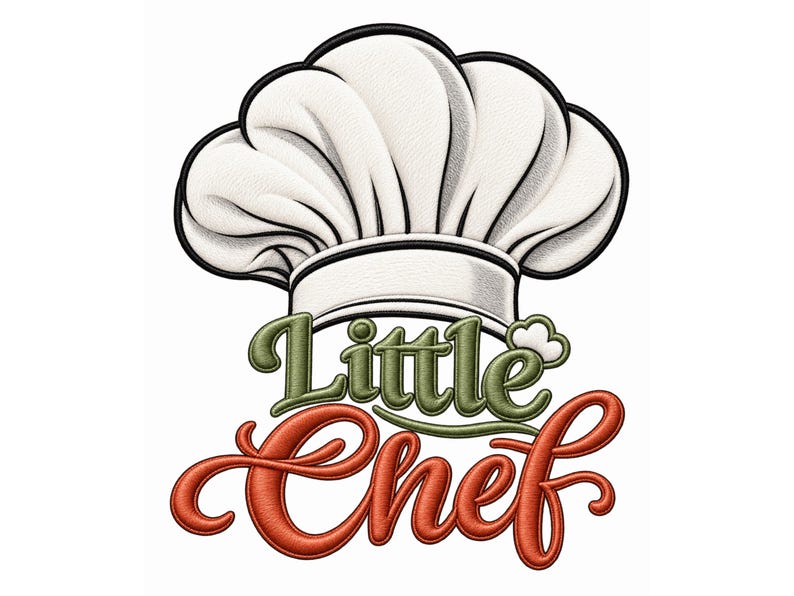 Little Chef Sticker, Cooking Hat Clipart, PNG JPG PDF, Kitchen Apron ...