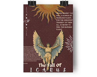 Icarus wall art poster