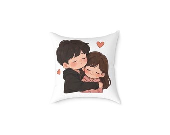 Square Poly couple Pillow