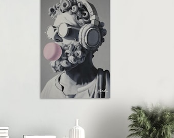 Marble Muse Bubblegum Classic Marble Sculpture | Museum-Quality Print