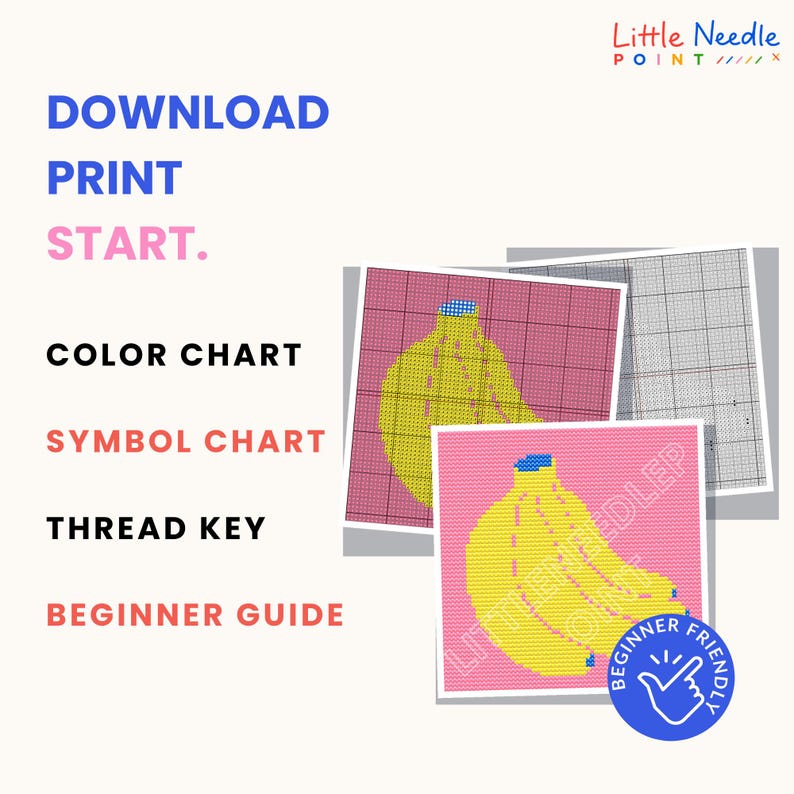 Beginner Pink Cactus, Mini Cross Stitch Pattern PDF, Desert Coaster ...