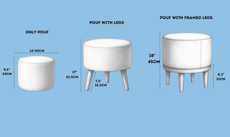 Pouf ottoman à motifs, aspect patchwork, tabouret d'appoint pour chevet, siège pour petits espaces image 4