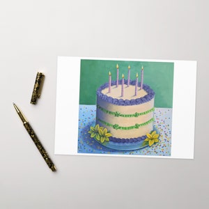 Geburtstagskuchen Grußkarte | Inspiriert von Toontown Birthday Cake Gag