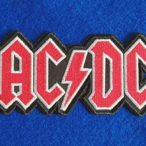 AC/DC Sew On / Iron On Embroidered Music Patch