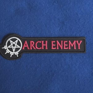 ARCH ENEMY Sew On / Iron On Embroidered Music Patch