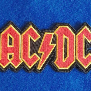 AC/DC Sew On / Iron On Embroidered Music Patch