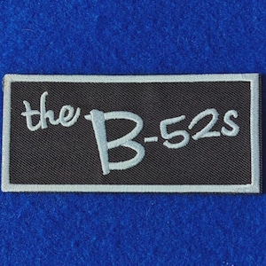 THE B-52s Sew On / Iron On Embroidered Music Patch