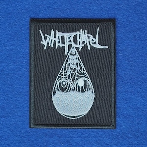 WHITECHAPEL Sew On / Iron On Embroidered Music Patch