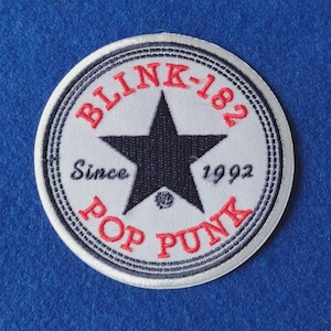 BLINK 182 Sew On / Iron On Embroidered Music Patch