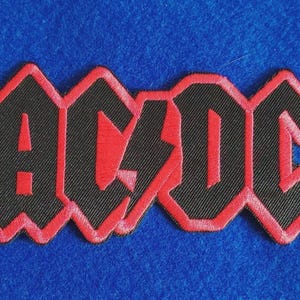 AC/DC Sew On / Iron On Embroidered Music Patch