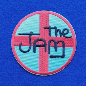 THE JAM Sy-på/Stryk-på broderad musiklapp