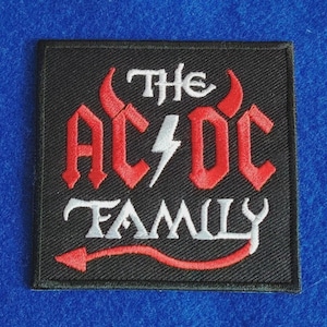 AC/DC Family Sew On / Iron On Embroidered Music Patch