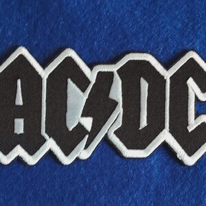 AC/DC Sew On / Iron On Embroidered Music Patch