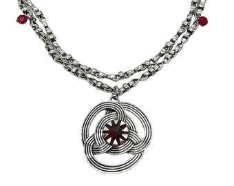 Rhaenyra Necklace Dragon House Red Medallion Pendant