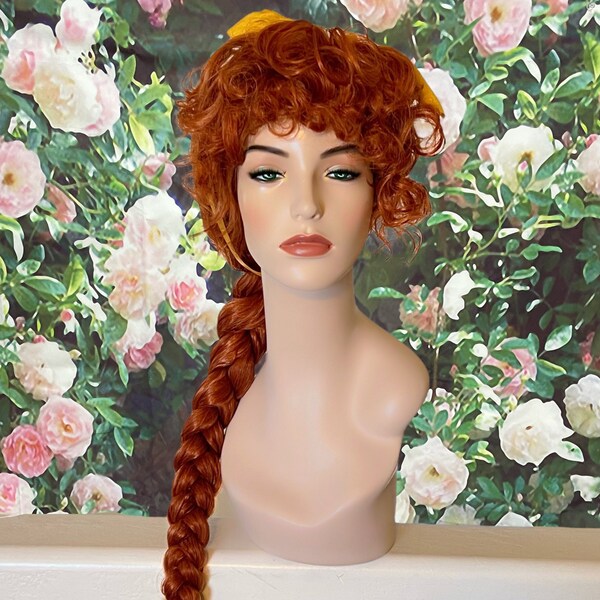 Pepa Encanto Wig Ginger Curly Ponytail