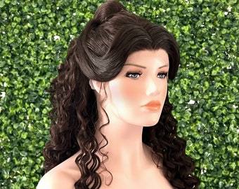 Belle Wig Beauty Musical Ballroom Princess Lace Front Theater