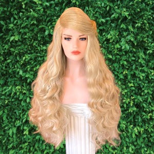 Swan Princess Wig Odette Blonde Bang Lace Front