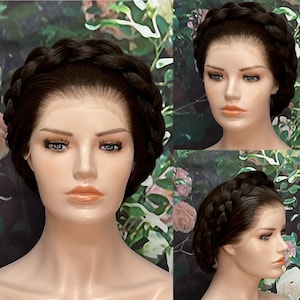 Leia Hoth Wig Princess Wars Lace Front Costume