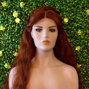 Alicent Wig Dragon House Auburn Braided Lace Front Season 1