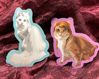 Cat Sticker Elsa Anna Frozen Princess Party Favors