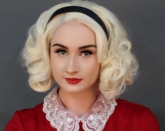 Sabrina Witch Wig Blonde Bob Lace Front