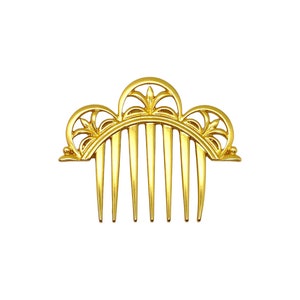 Frozen Anna Coronation Comb Goldtone Metal Hair Comb Crocus