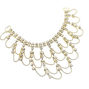 Belle Beauty and Beast Rhinestone Gold Hair Crystal Hairpiece Accessory