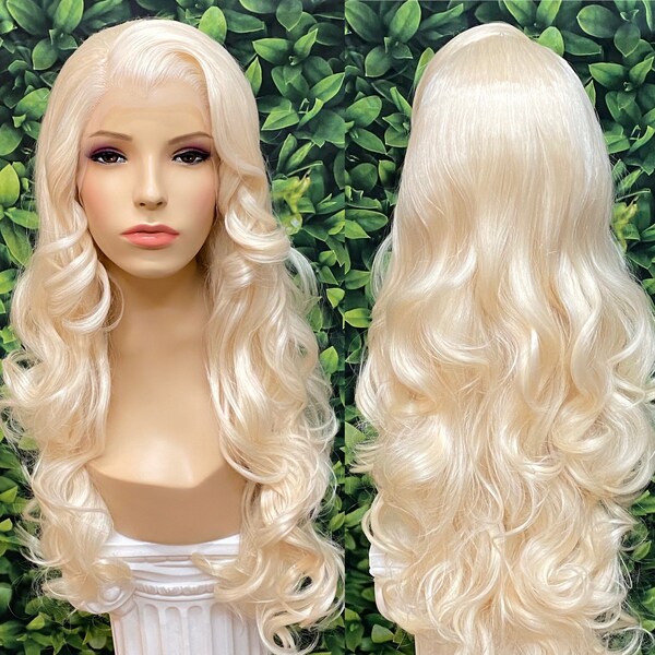 Elsa Frozen Snow Queen Professional Lace Front Down Wig