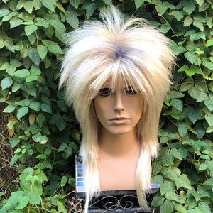 Jareth Labyrinth Goblin King Blonde Bowie Wig