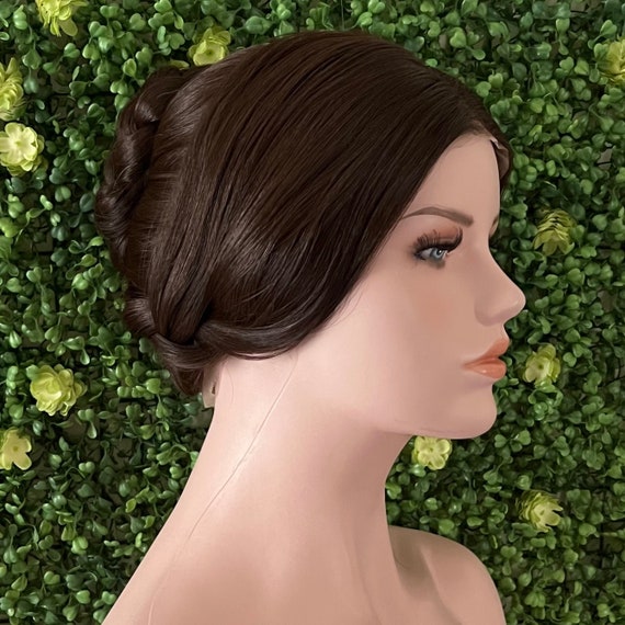 Victoria Queen Wig Victorian Historical Lace Front Updo Etsy