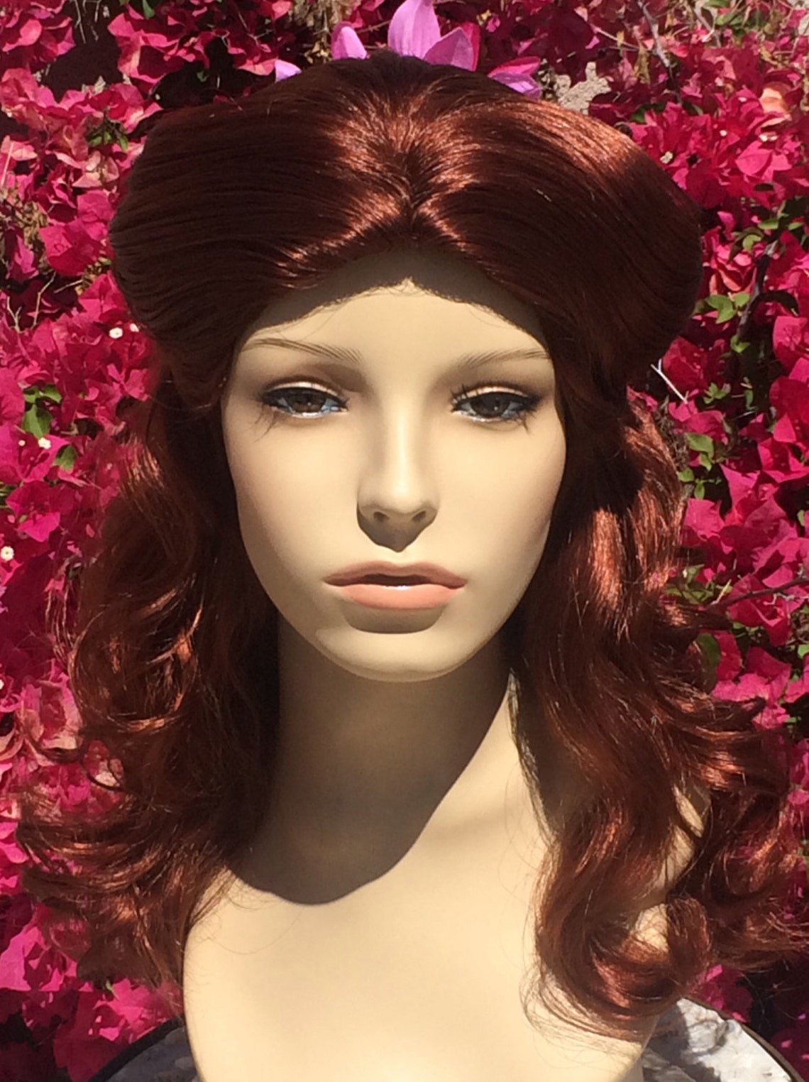 Rosetta Fairy Wig Pink Flower Auburn | Etsy