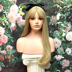 Alice Wonderland Blonde Bang Wig