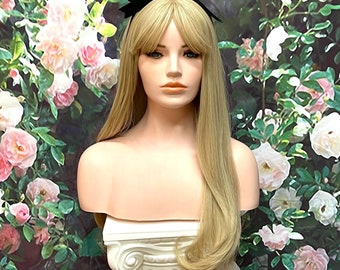 Alice Wonderland Blonde Bang Wig