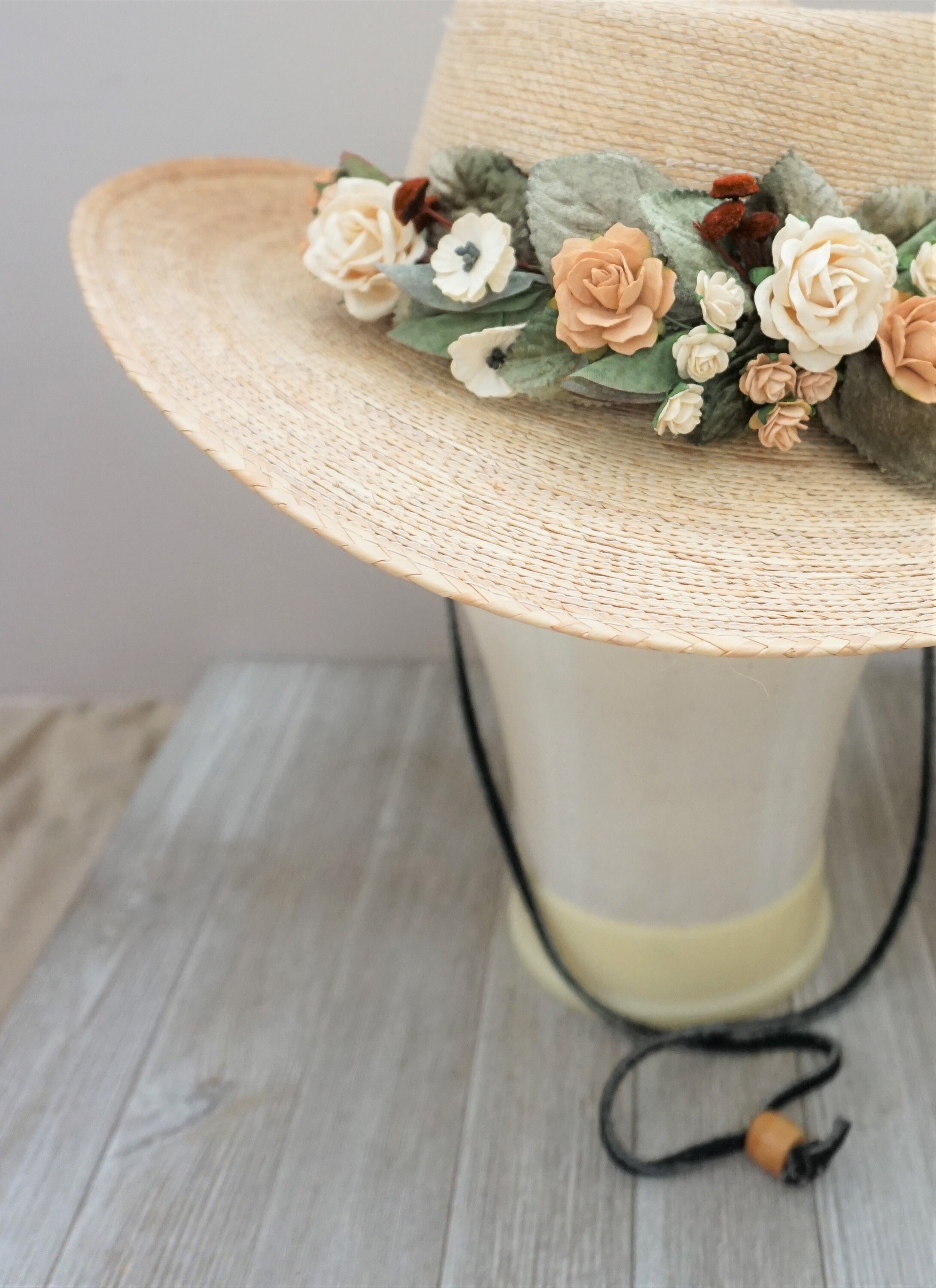 Flower Crown Hat Derby Hat Band Flowers for Hat Wedding Etsy