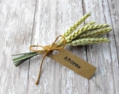Rustic Place Cards, Fall Table Decor, Wheat Place Cards, Mini Wheat Bundles, Dried Wheat, Mini Wheat Sheaf, Holiday Place Cards