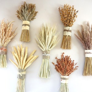 Dried Grasses & Grains Wall Hanging: Natural Fall Decor