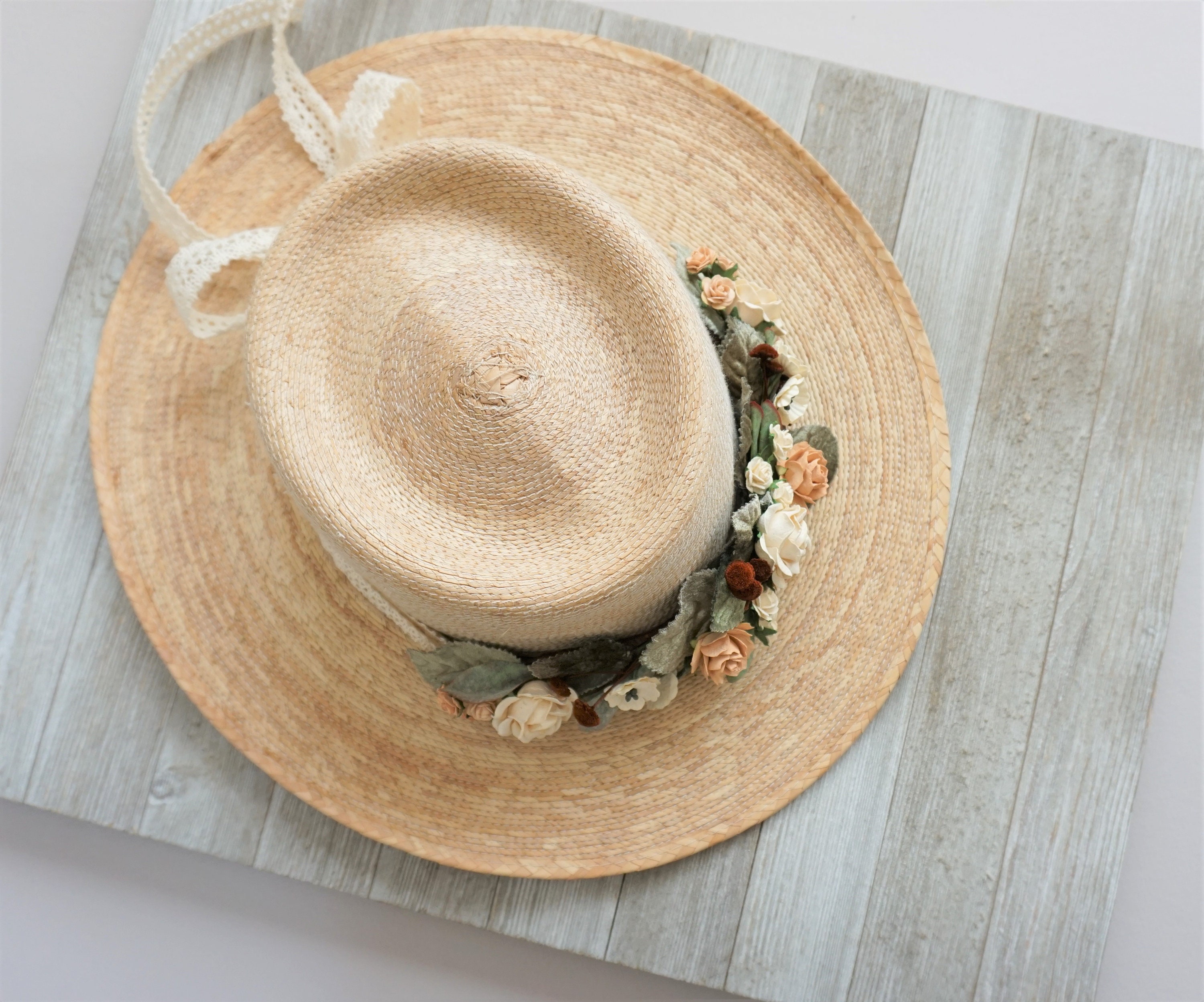 Flower Crown Hat Derby Hat Band Flowers for Hat Wedding Etsy