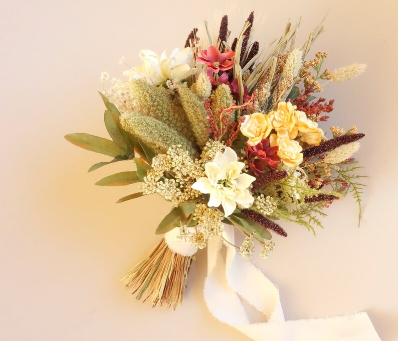 Dried Flower Bouquet Flowers For Vase Bouquet For Fall Etsy