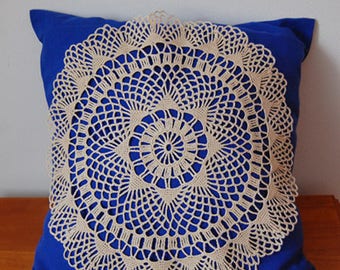 Handmade Crochet Beige Doily Table Decoration Romantic Decor (17)