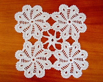 Vintage White Handmade Crochet Doily Table Decoration Romantic Decor (10)