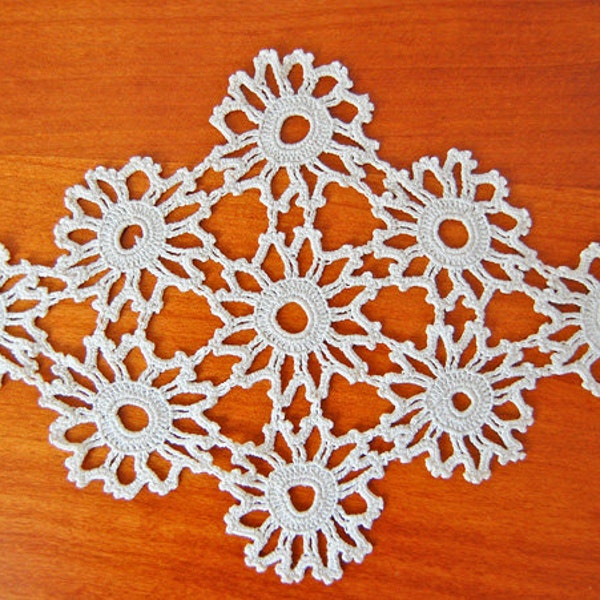 Handmade Crochet White Doily Washable Table Decoration Home Decor (8)