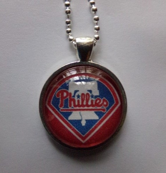 Phillies logo pendant 24 ball chain necklace 1 Etsy
