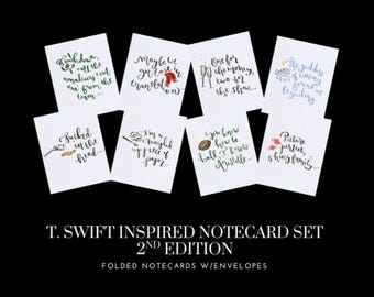 T. Swift Inspired Notecards - 2nd Edition - T.Swift Notecards