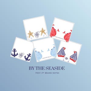 Nautical/Crab Post-it® Notes Set