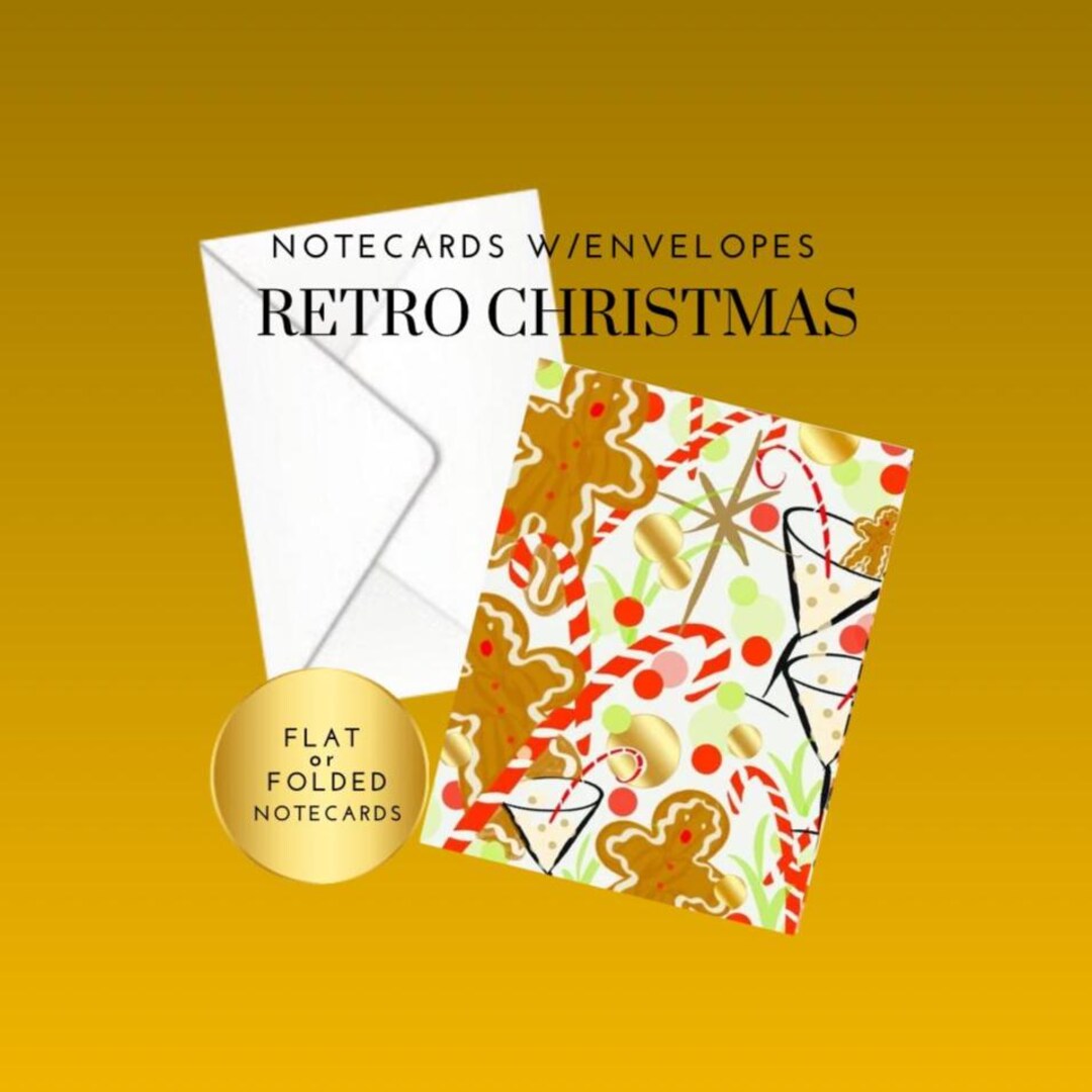 Gingerbread Note Design Gingerbread Christmas Notecards - Etsy