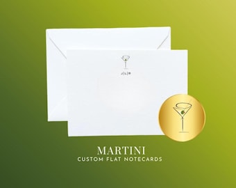 Martini/Cocktail Notecards & Stationery