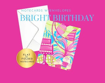 Birthday Notecards with Envelopes