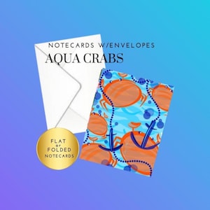 Nautical Crab Notecards