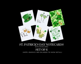 St. Patrick’s Day - FOLDED Notecard Set/Stationery