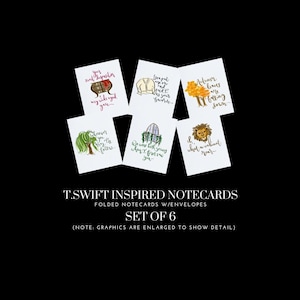 T. Swift Inspired Notecards - 1st Edition